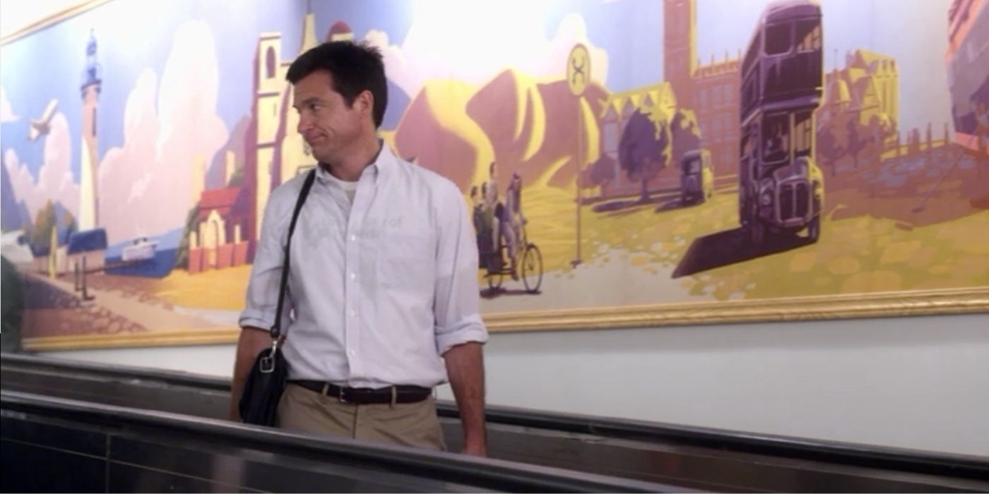Michael Bluth at the airport in Arrested Development