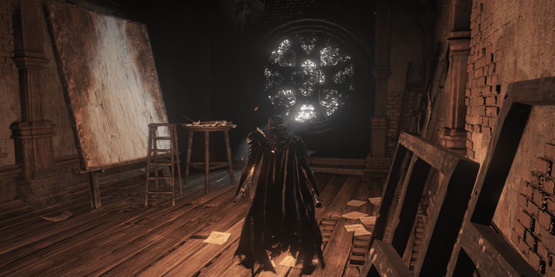 The Painting Woman in Dark Souls 3's Ashes of Ariandel DLC.