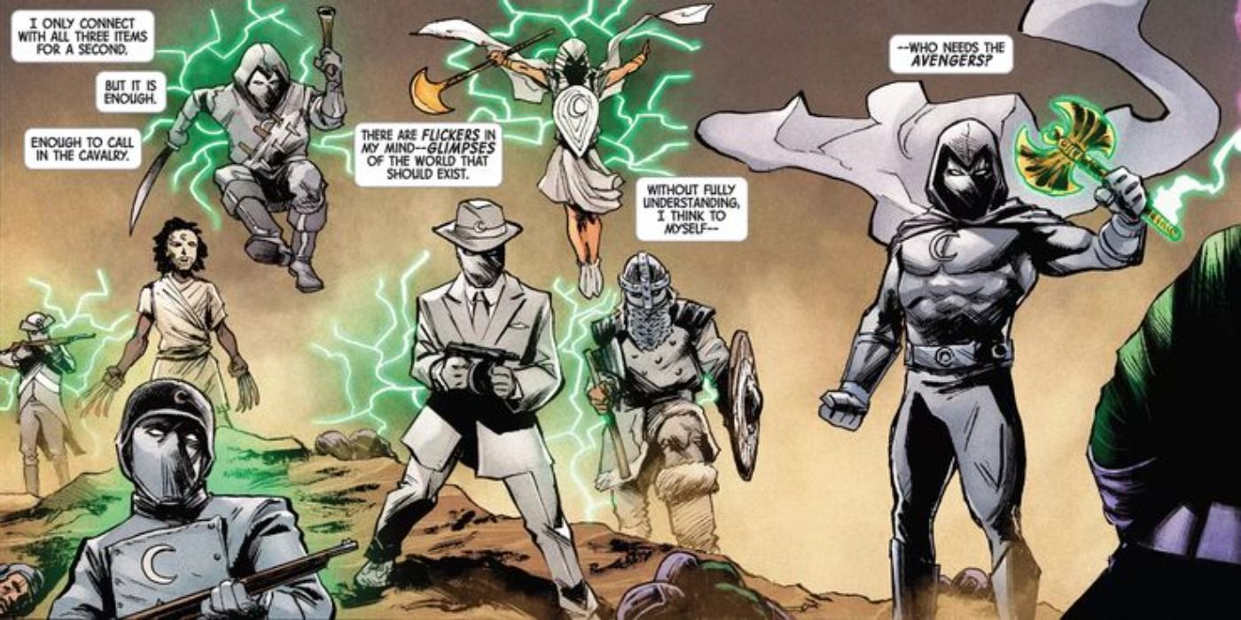 Avatars of Moon Knight assemble in Marvel Comics.