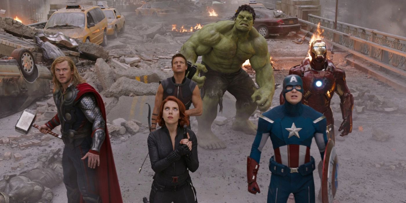 Avengers group shot from The Avengers 2012