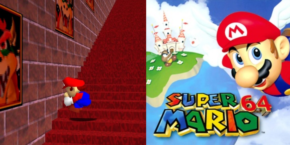 The Backward Long Jump being performed in Super Mario 64