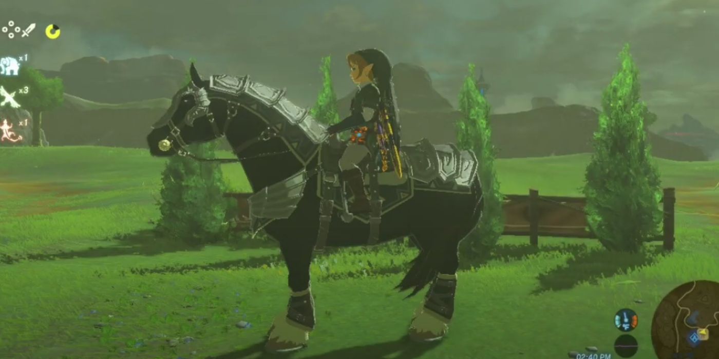Players can earn the Knight's Set for their Horse in Breath of the Wild's Mounted Archery Course minigame