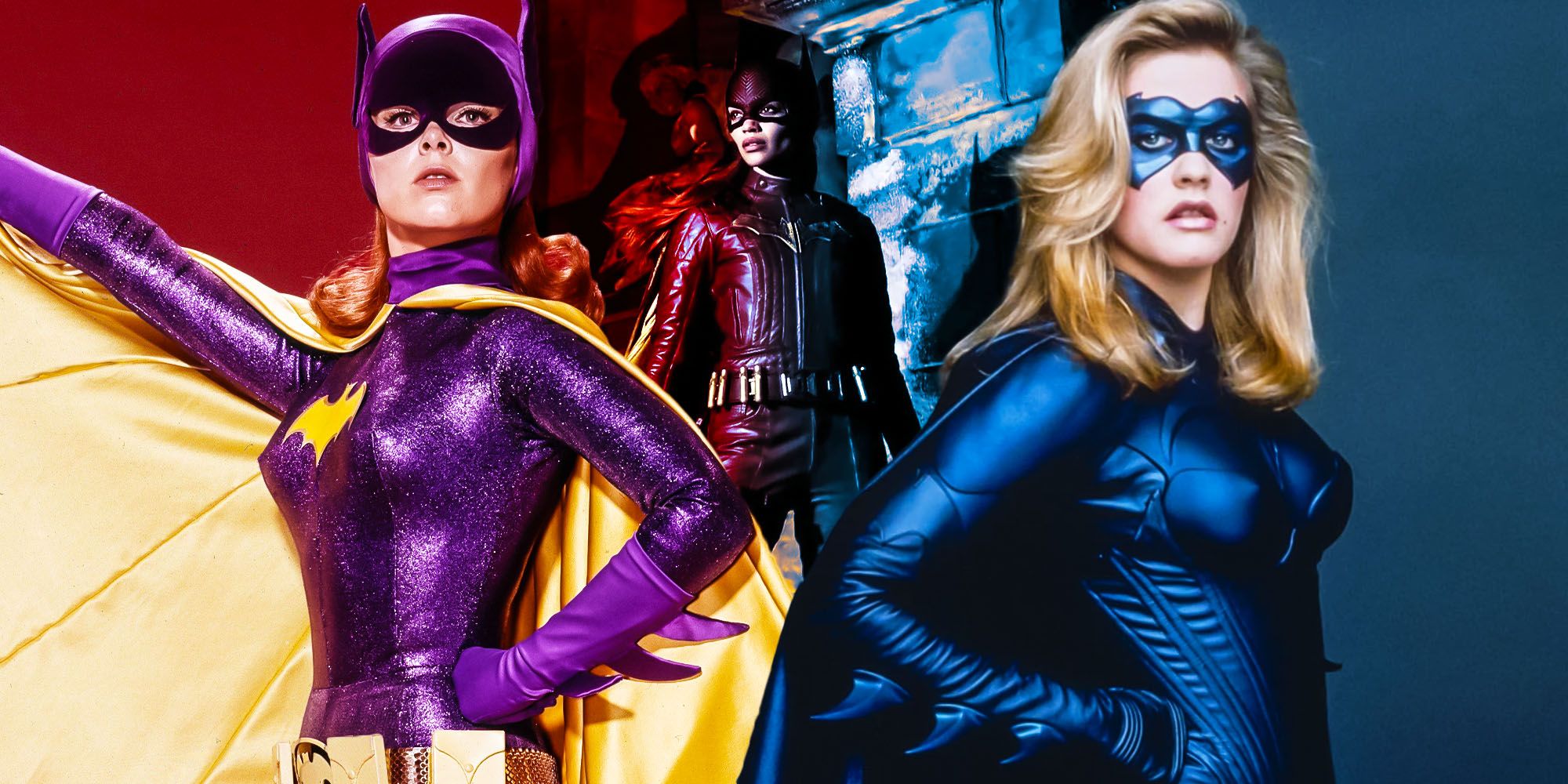 Batgirl new costume compared to other live action versions alicia silverstone Yvonne Craig