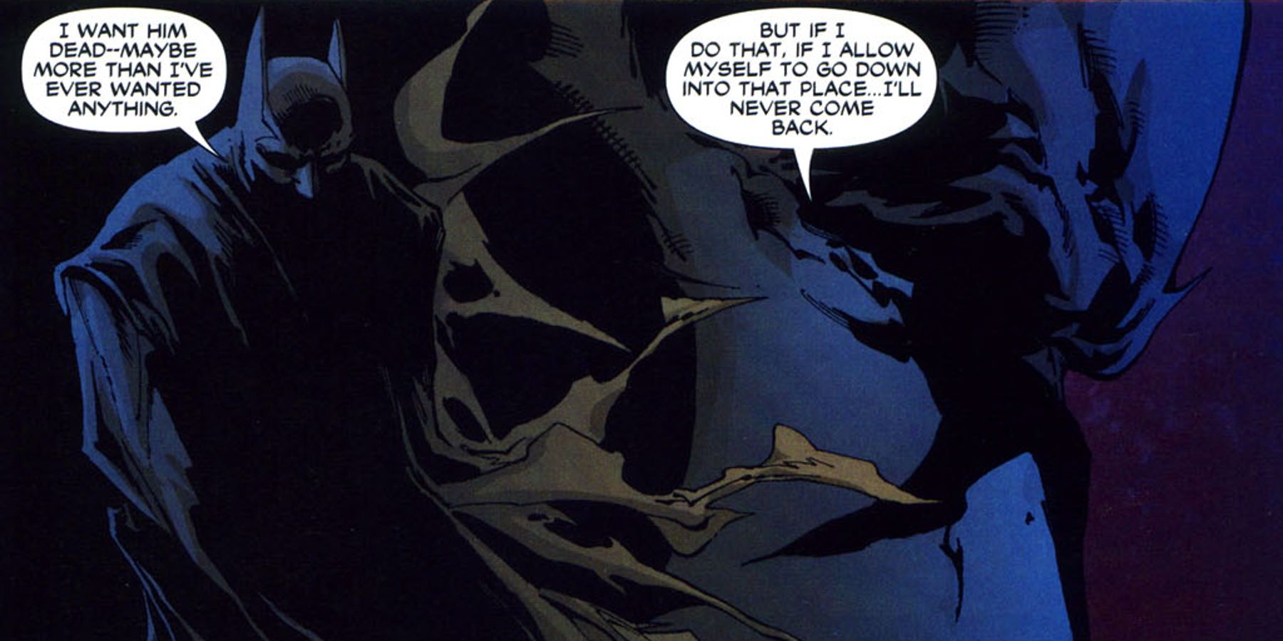 Batman explaining why he will never kill the Joker in Batman Under The Hood