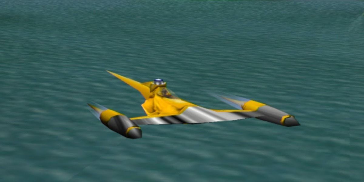 A Naboo N-1 Starfighter in Battle For Naboo.