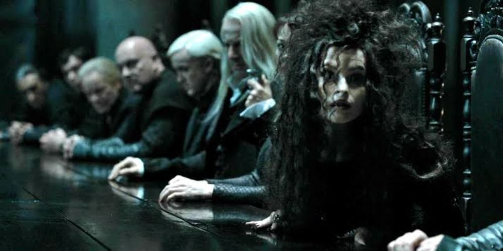 Bellatrix volunteering to kill Harry in Harry Potter