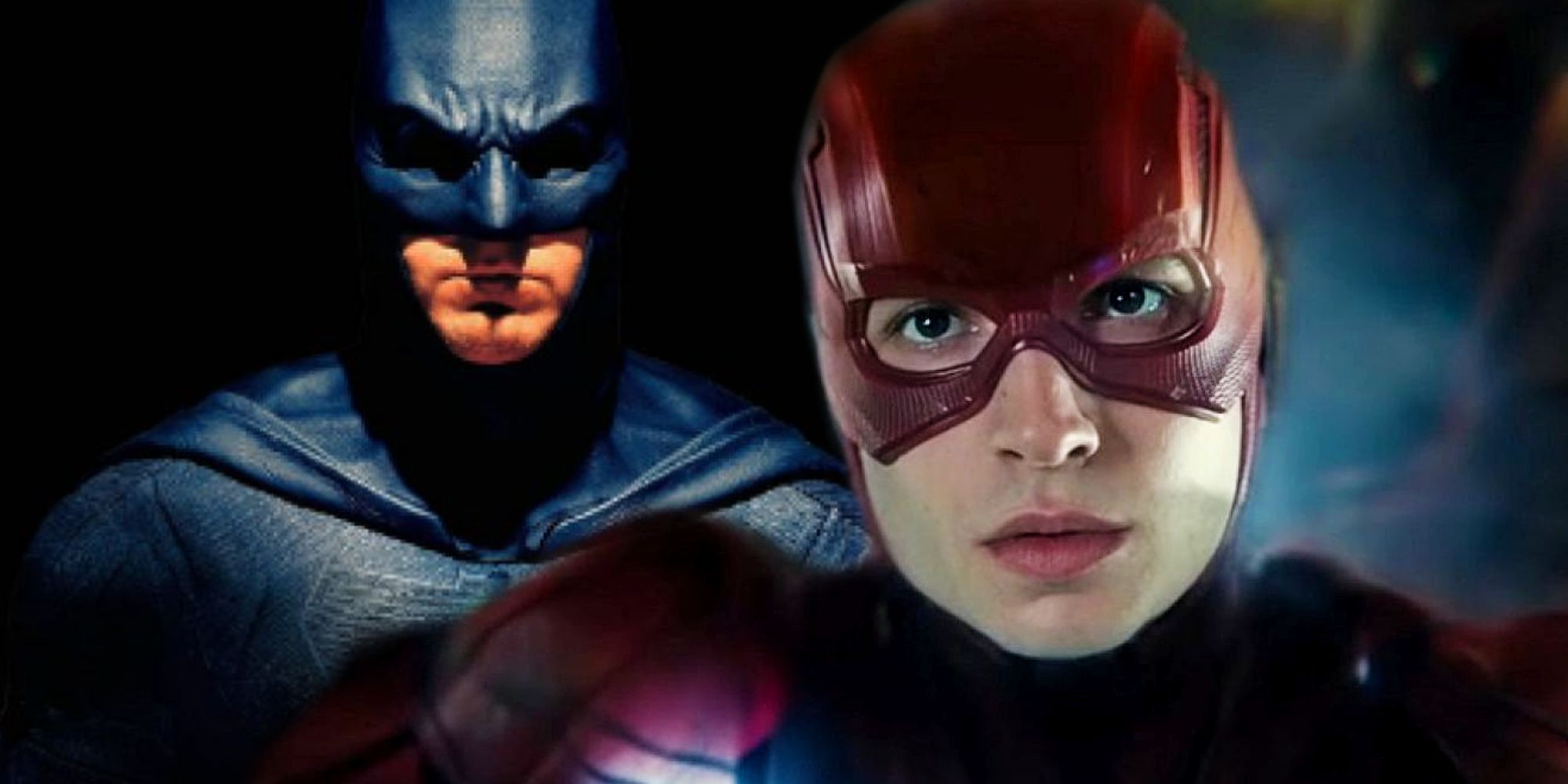 Ben Affleck&rsquo;s Batman and Ezra Miller&rsquo;s Barry Allen in The Flash