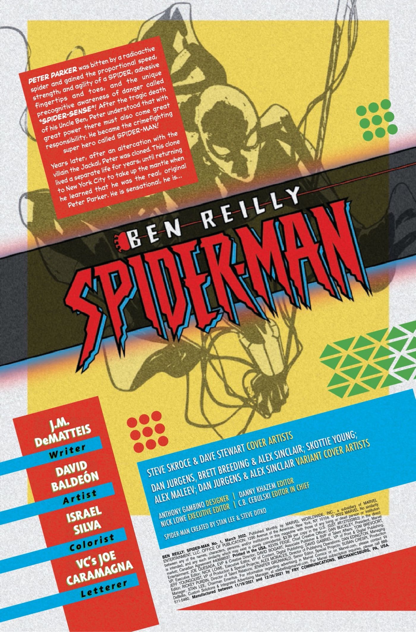 Ben Reilly Spider-Man recap page