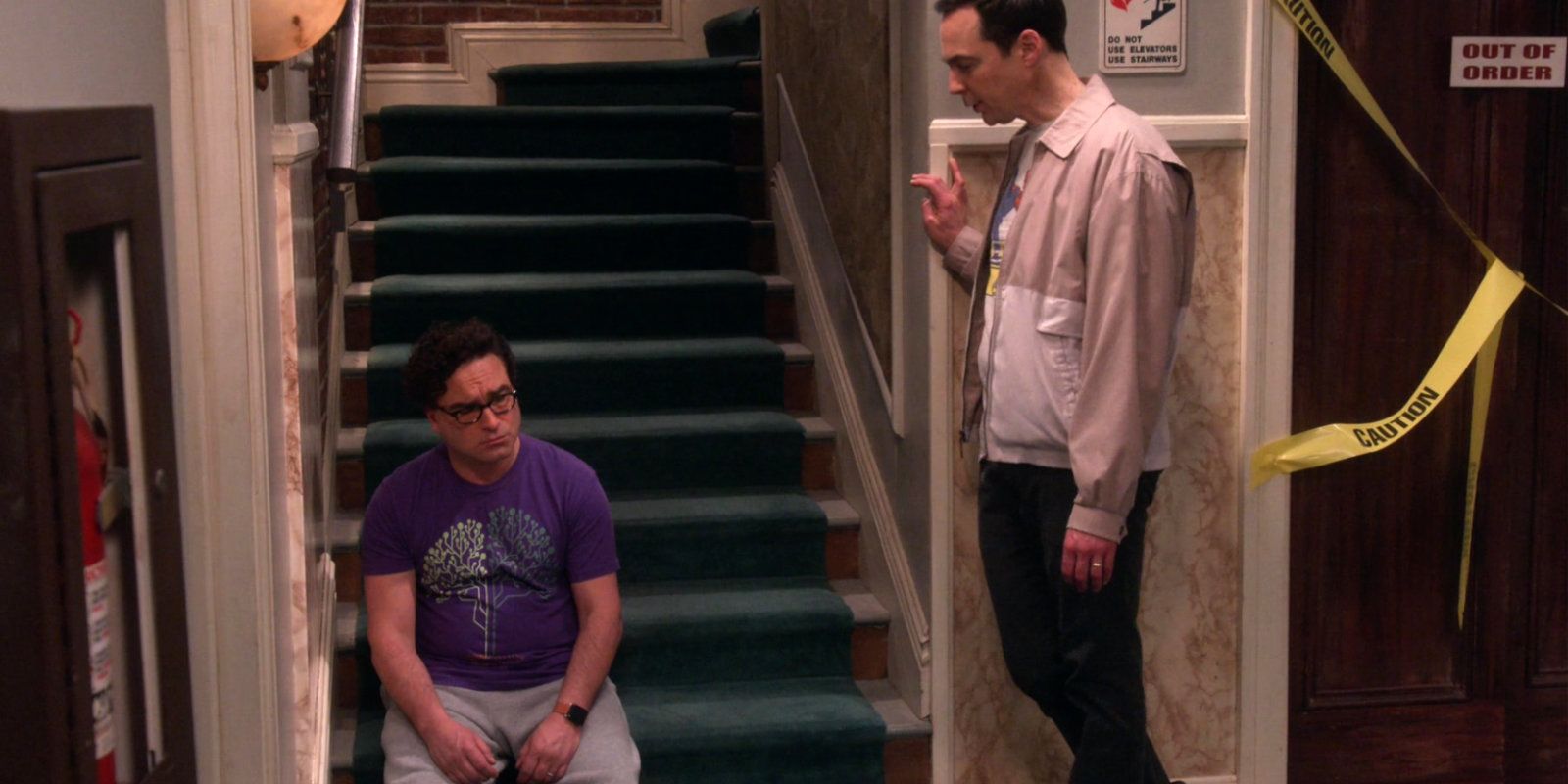 Big Bang Theory Johnny Galecki Staircase