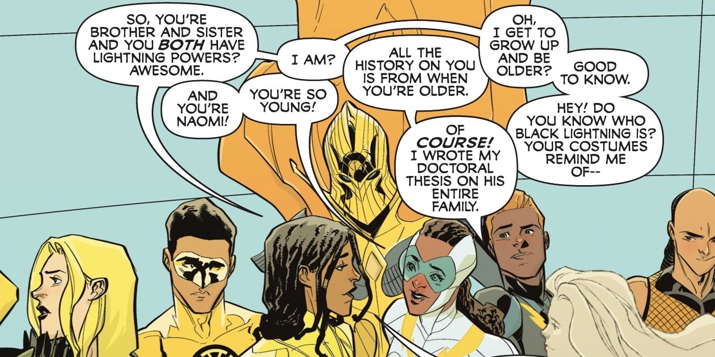 Lightning Lad reveals he wrote his thesis on Black Lightning&rsquo;s family