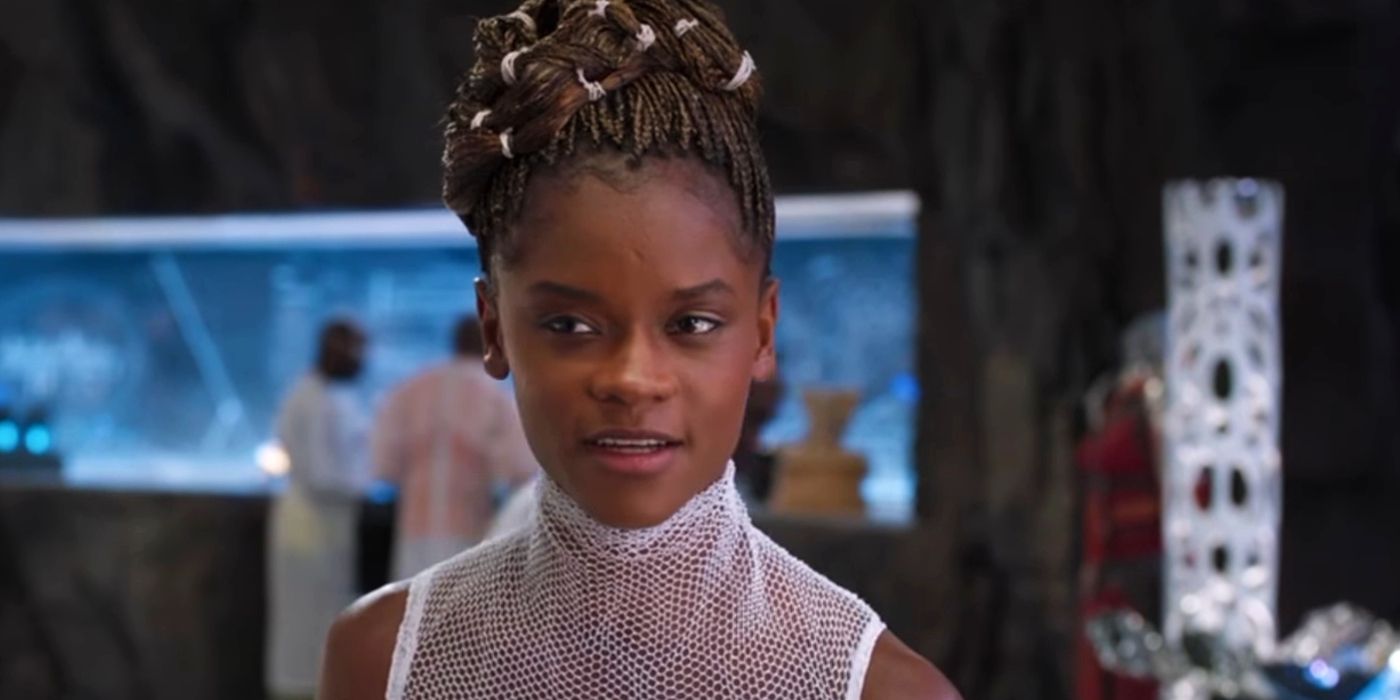 Shuri in her lab in Black Panther