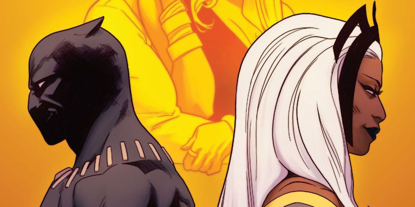 Black Panther and Storm as enemies.