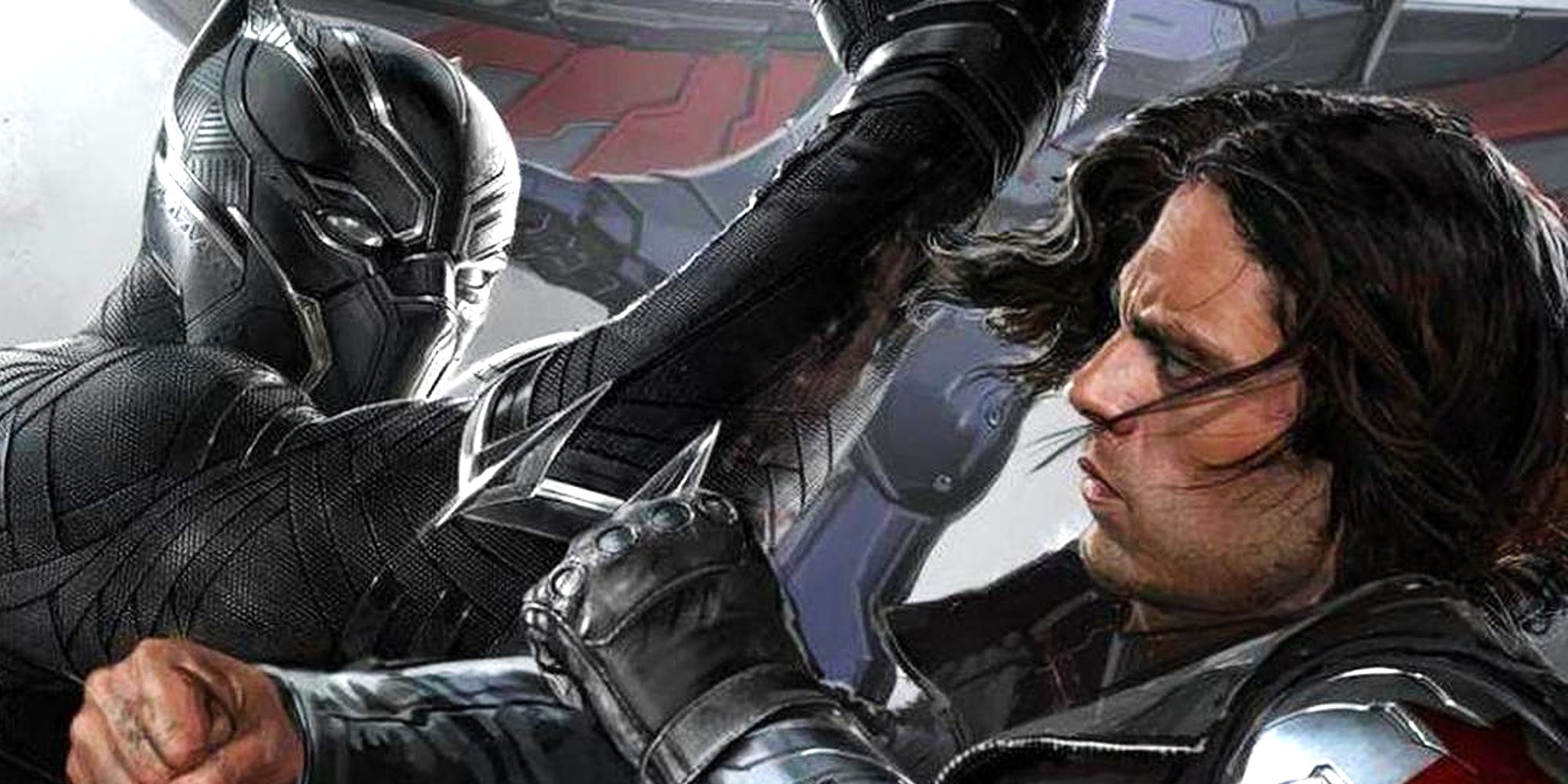 Black Panther vs Bucky in Captain America Civil War