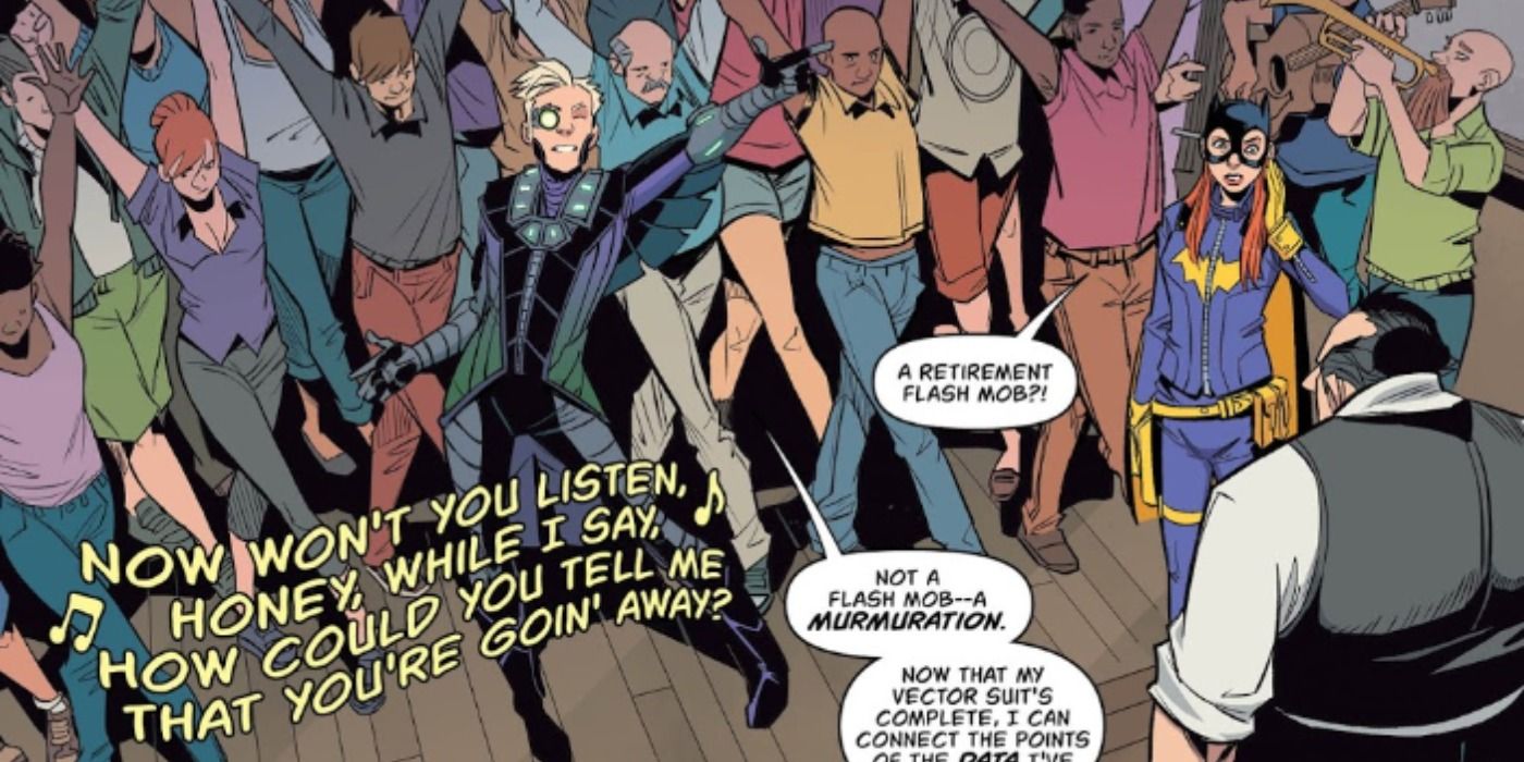 Black Sun dances with Batgirl in DC Comics.