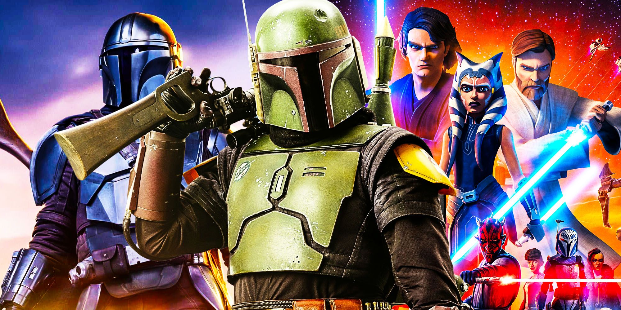 Book of boba fett rotten tomatoes score compared to other star wars tv shows the mandalorian clone wars