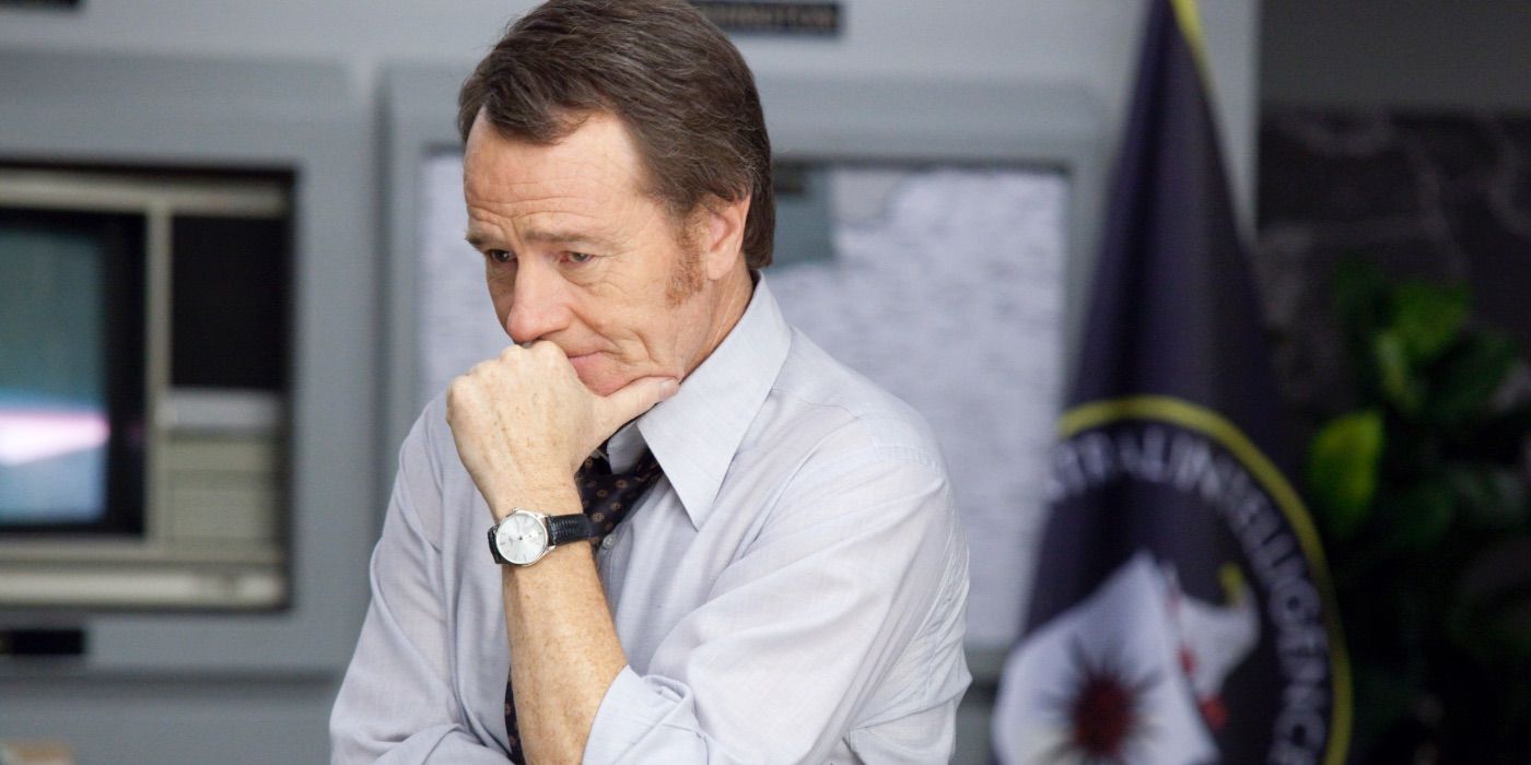 Bryan Cranston with his head in his hand in Argo.