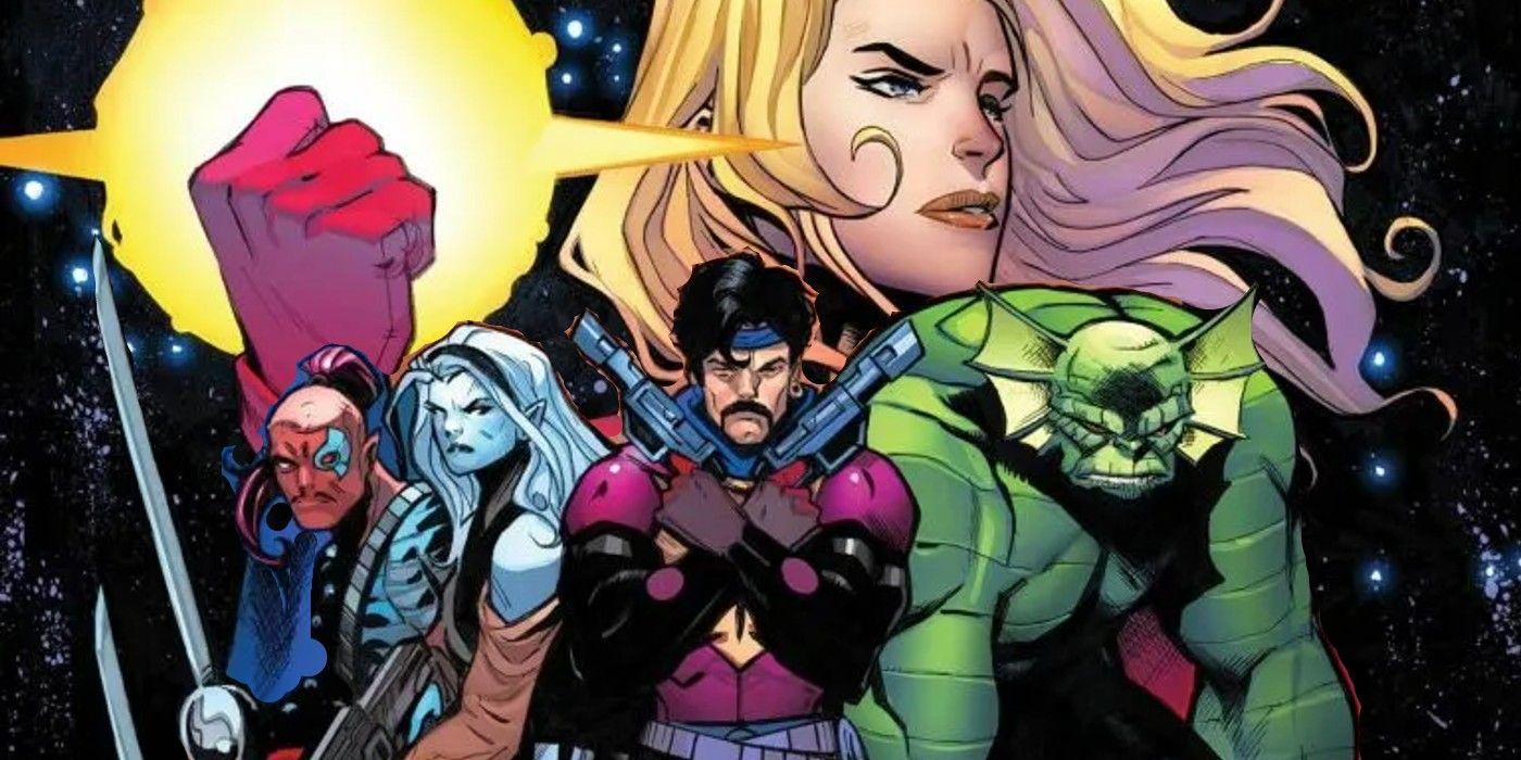 The Starjammers standing together in the Marvel comics