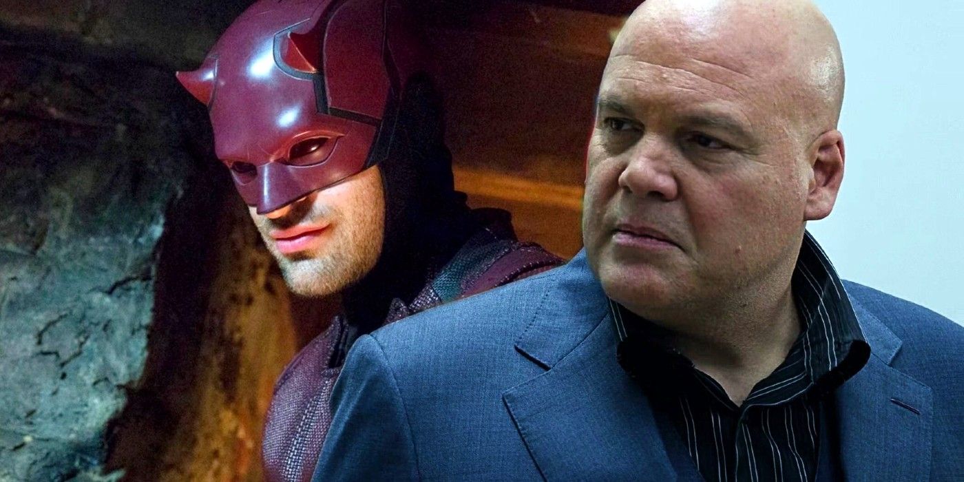 Charlie Cox and Vincent Donofrio as Daredevil and Kingpin