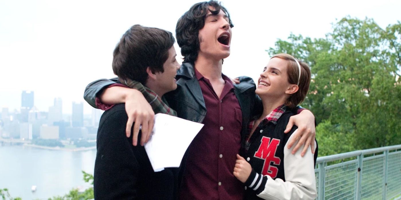 Charlie, Patrick, and Sam in The Perks of Being a Wallflower.