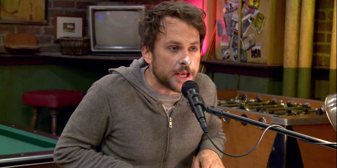 Charlie singing and playing the keyboard in It's Always Sunny in Philadelphia.