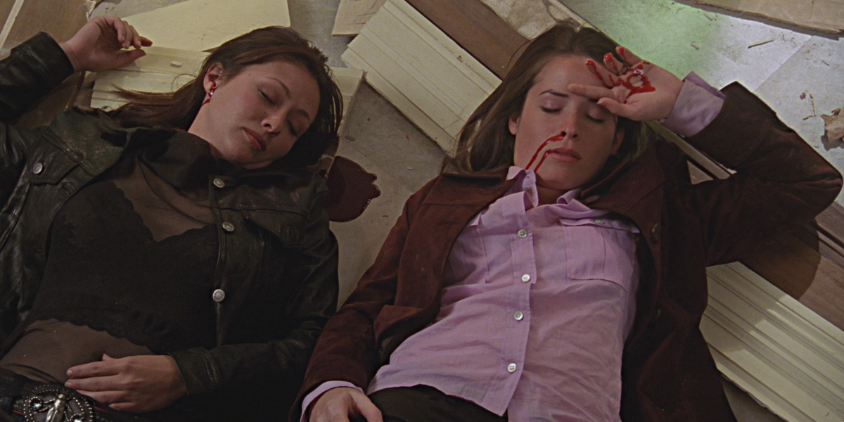 Piper and Prue lay injured in &quot;All Hell Breaks Loose&quot;