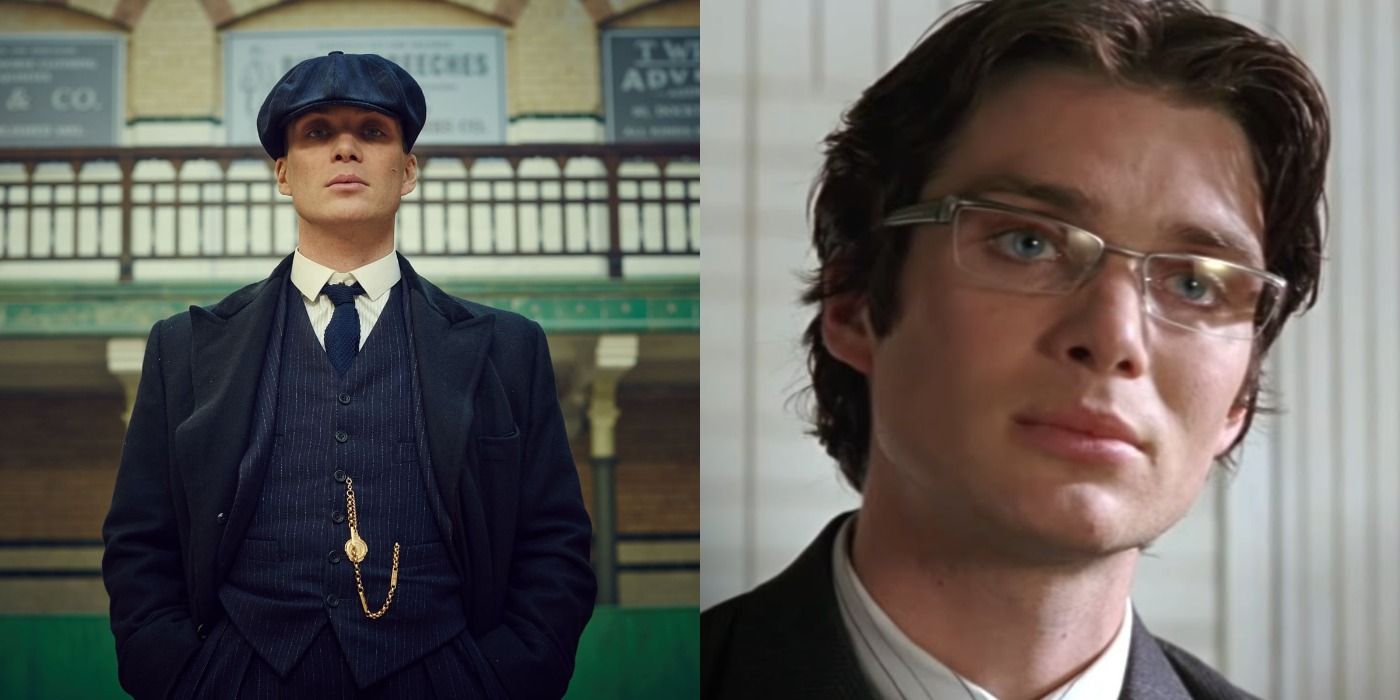 Cillian Murphy as Tommy Shelby and Scarecrow split image