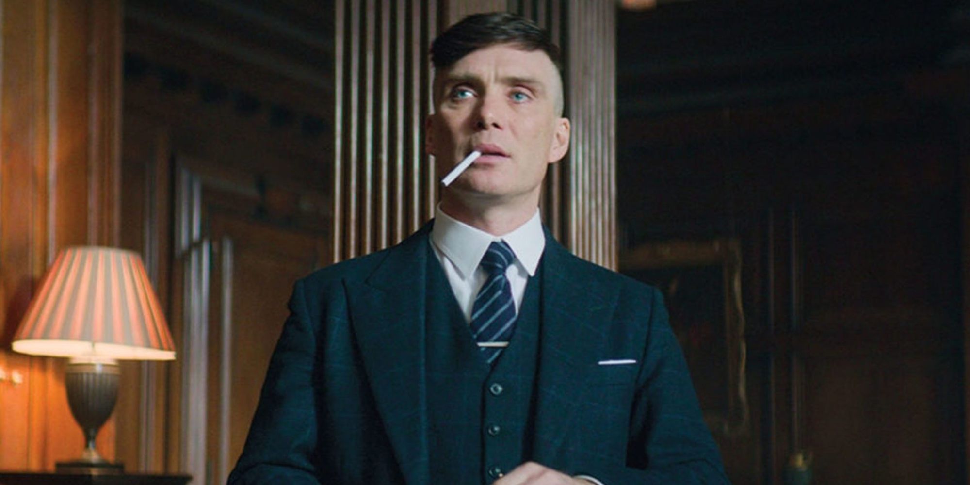 Tommy Shelby smoking in Peaky Blinders