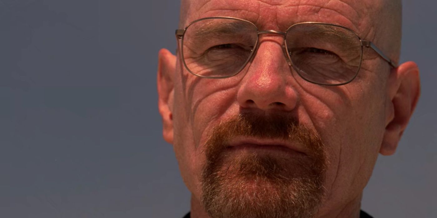 Close-up of Walt in Breaking Bad.