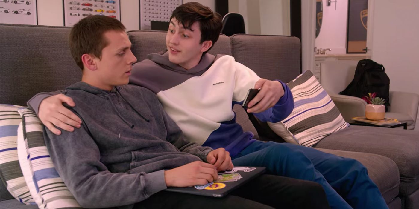 Demetri tries to comfort Hawk in Cobra Kai