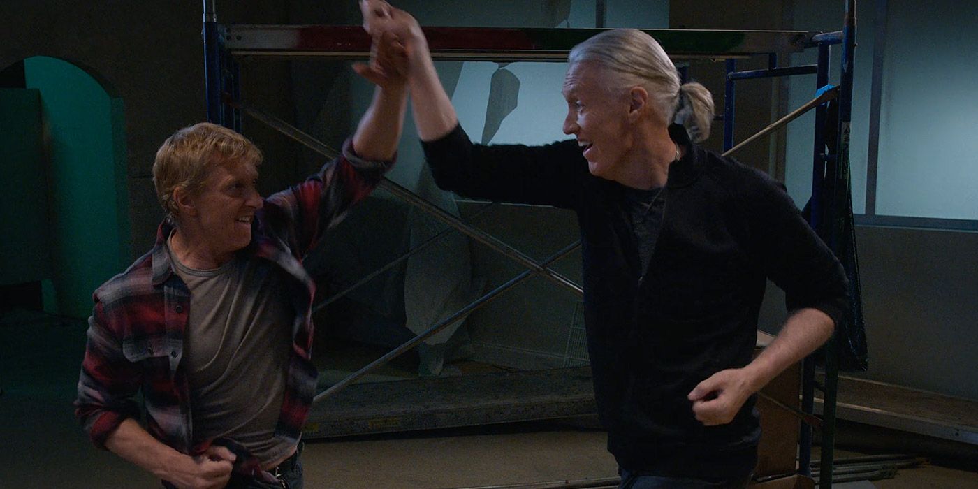 Johnny fights Terry in Cobra Kai
