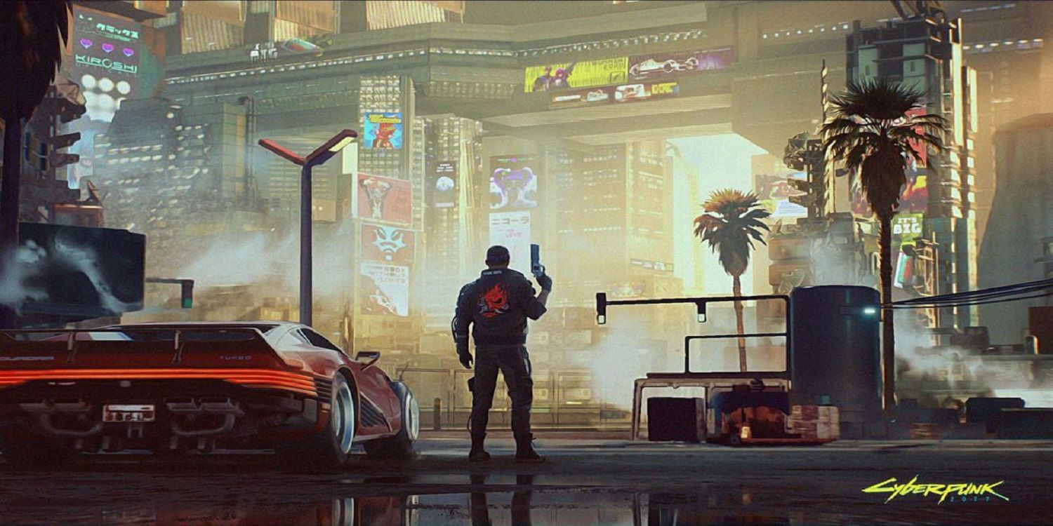 Cyberpunk 2077 Vehicle On Street With Vi