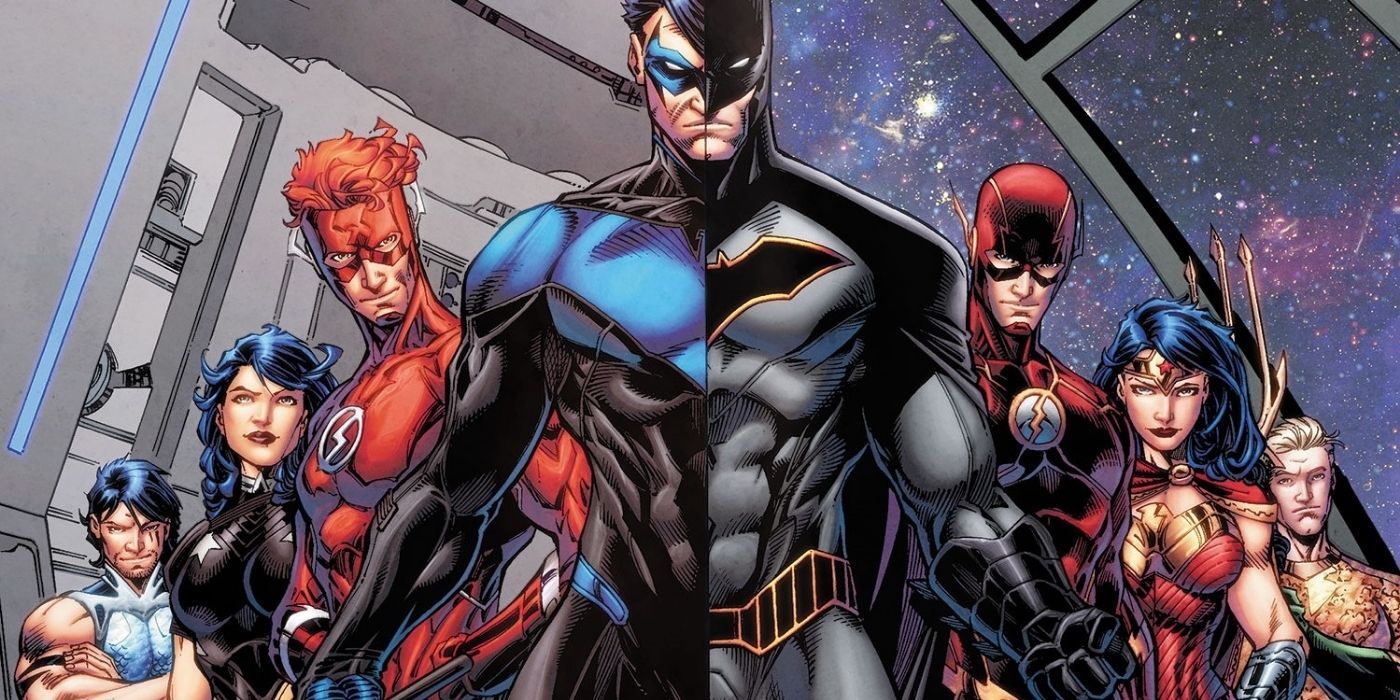 The Titans and the Justice League in DC Comics