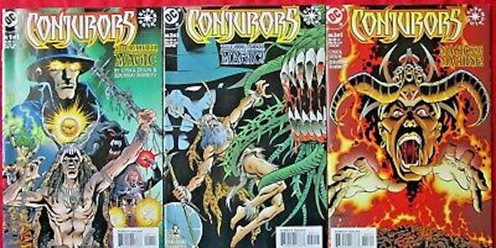 Images of all three issues of Conjurors