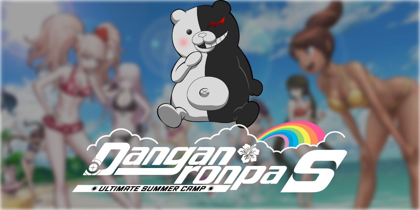 Danganronpa S Ultimate Summer Camp Logo Bear Blur