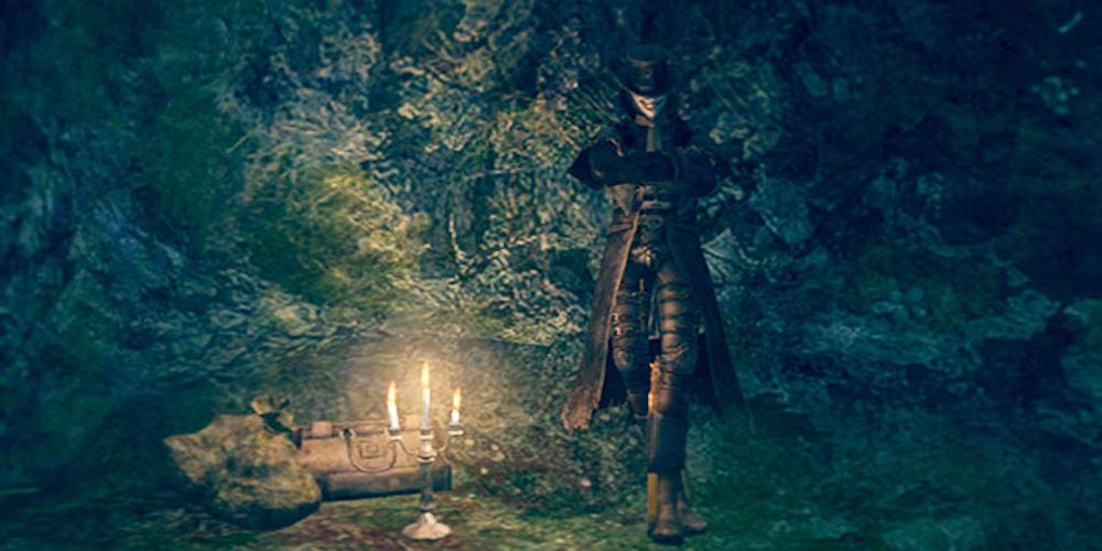 A screenshot of the Dark Souls NPC Marvelous Chester.
