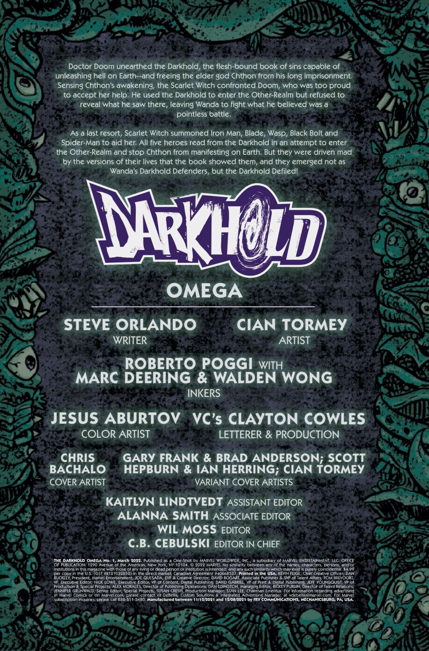 Darkhold Omega recap page