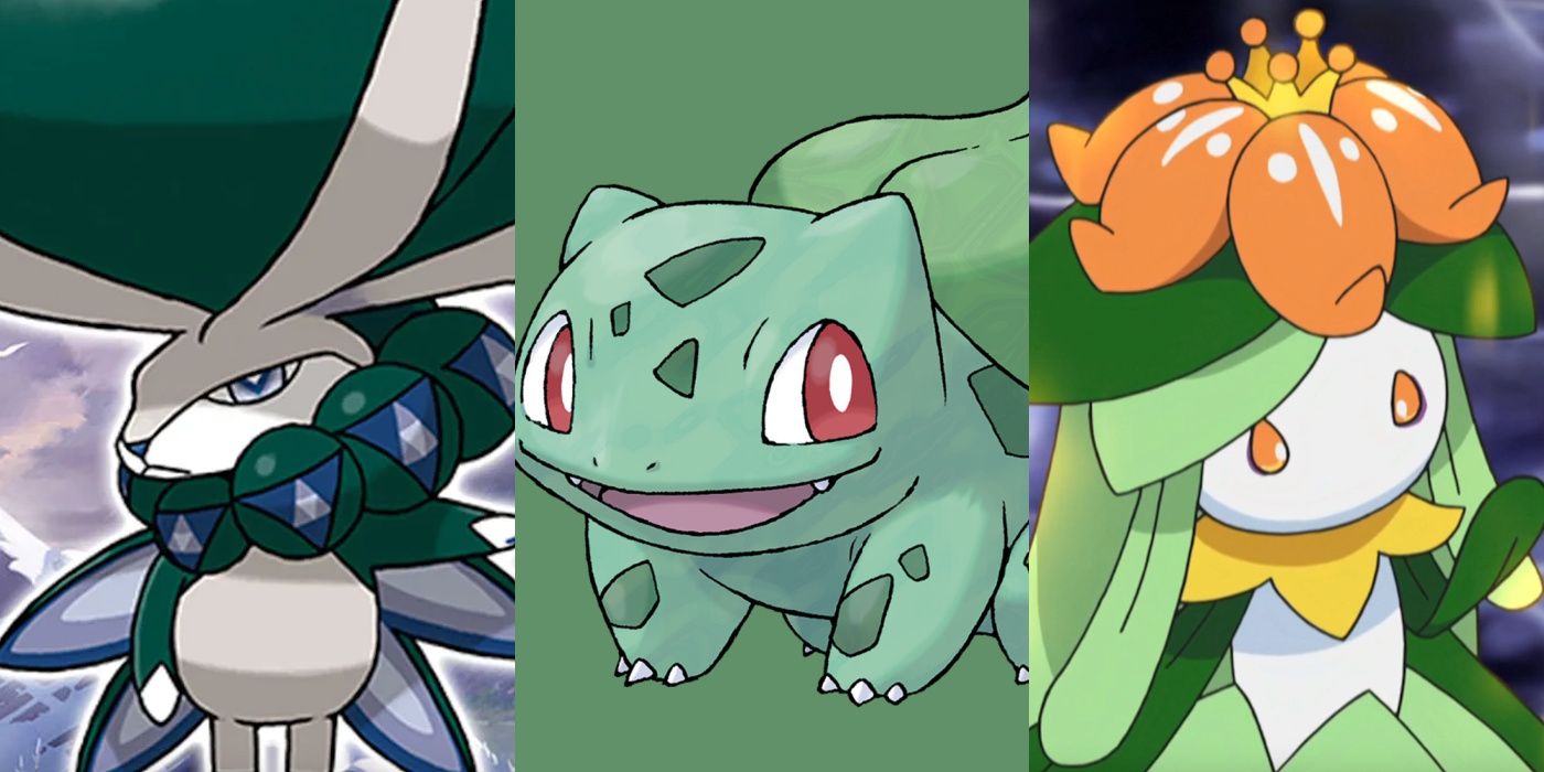 Different Grass-type Pokémon