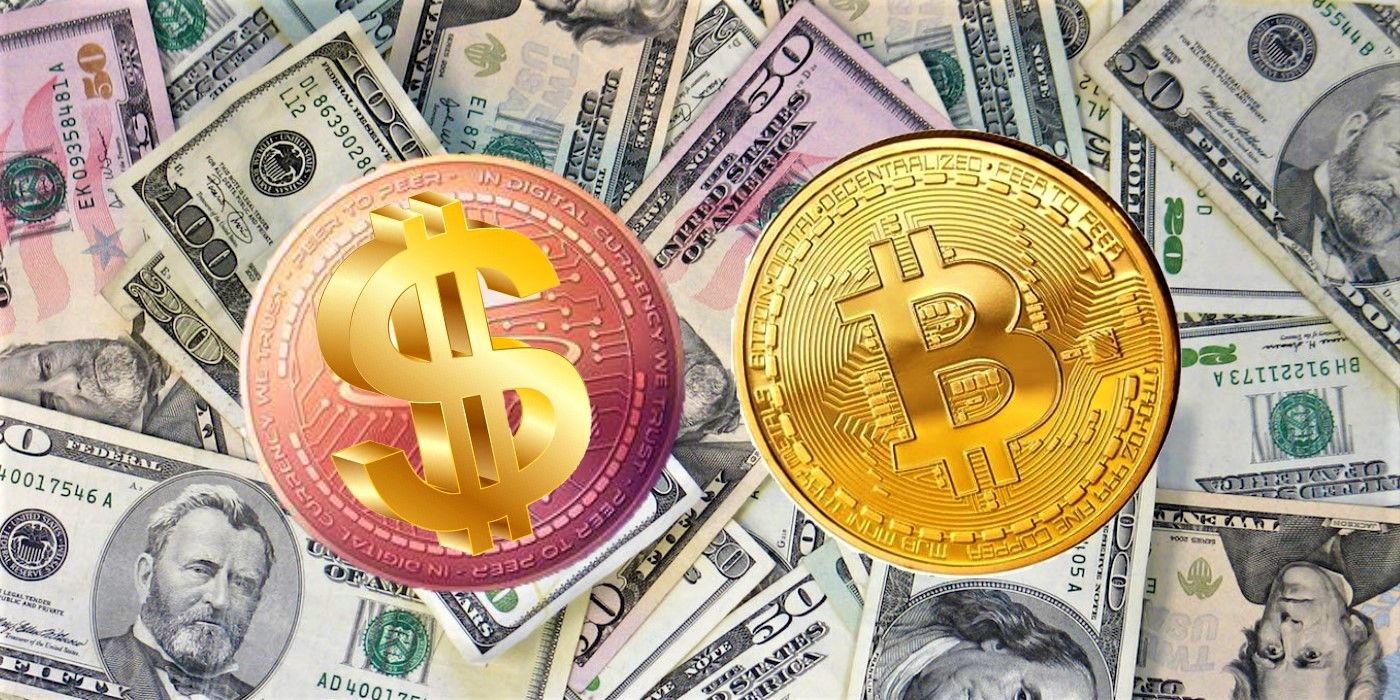 Digital currency vs Bitcoin cryptocurrency over money