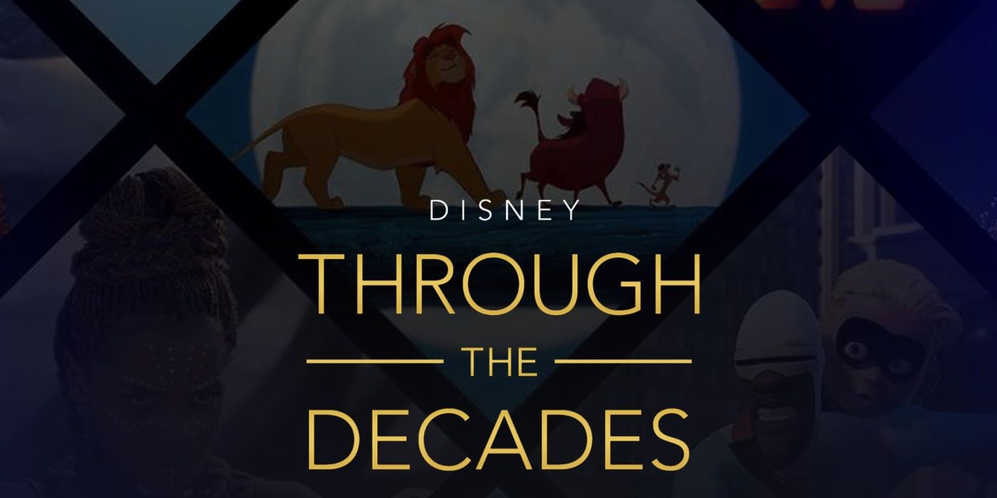 A sampling of films shown on Disney Through The Decades