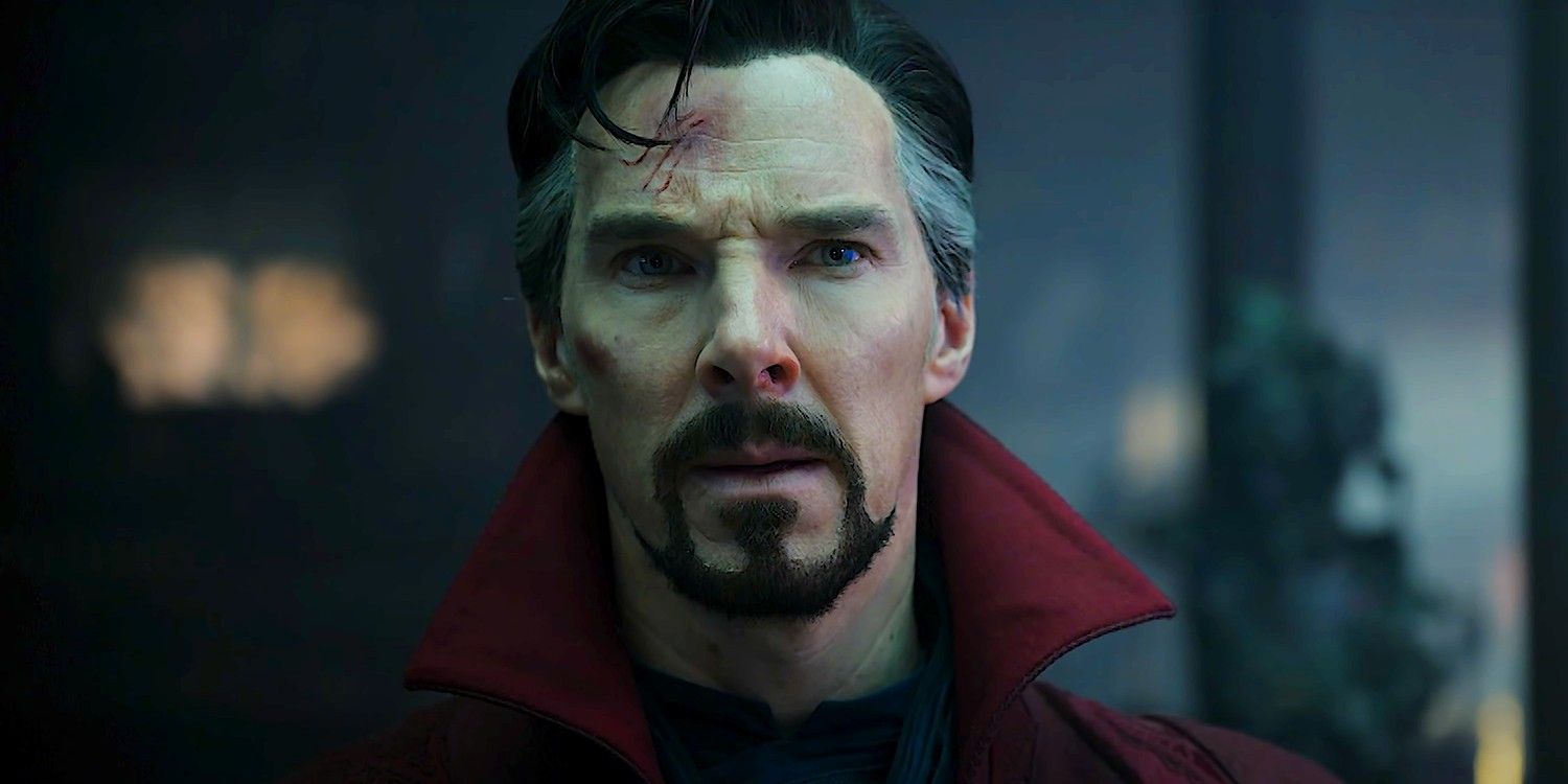Doctor Strange looking serious in Multiverse of Madness