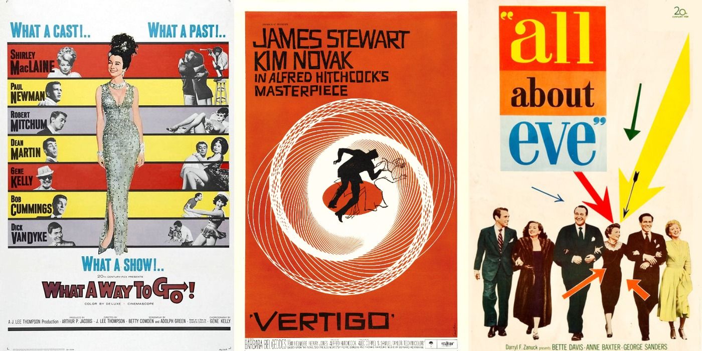 Posters for What a Way to Go! Vertigo, and All About Eve
