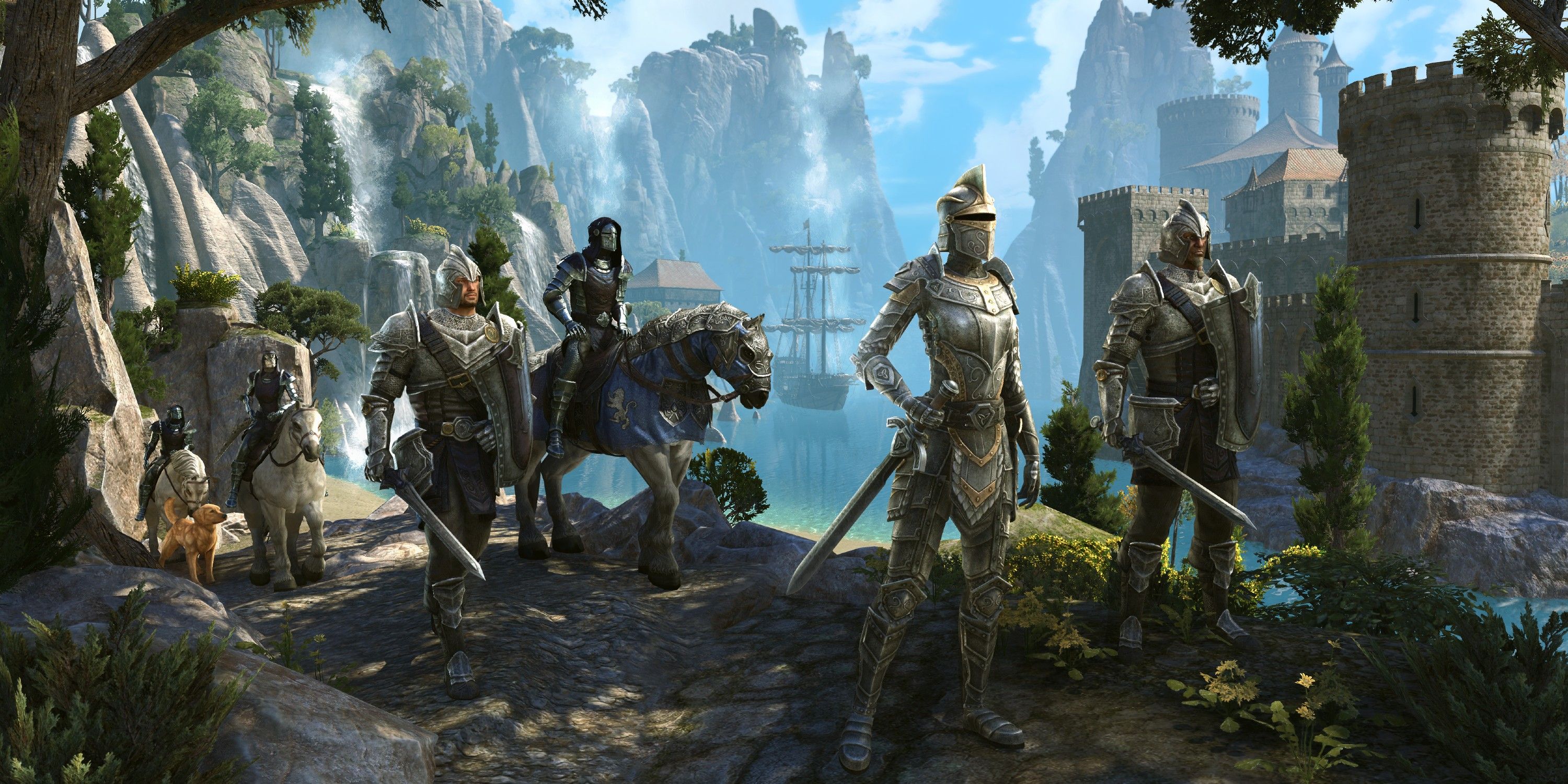 A party adventures through High Isle in Elder Scrolls Online