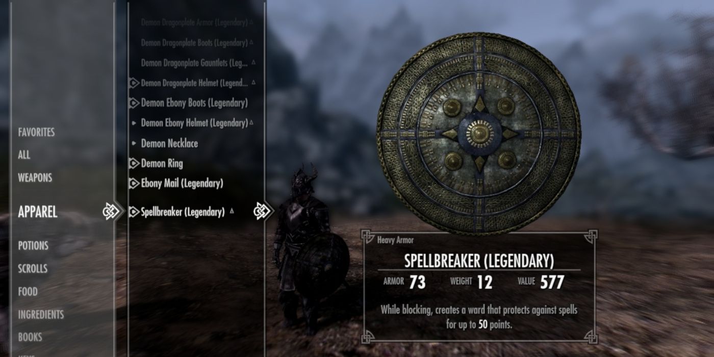 Elder Scrolls V Skyrim The Spellbreaker Shield