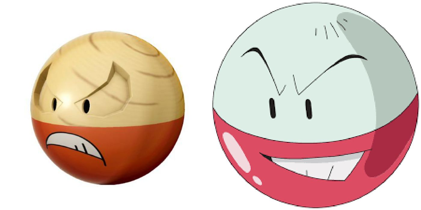 Electrode in Pokémon in Legends Arceus and normal Electrode