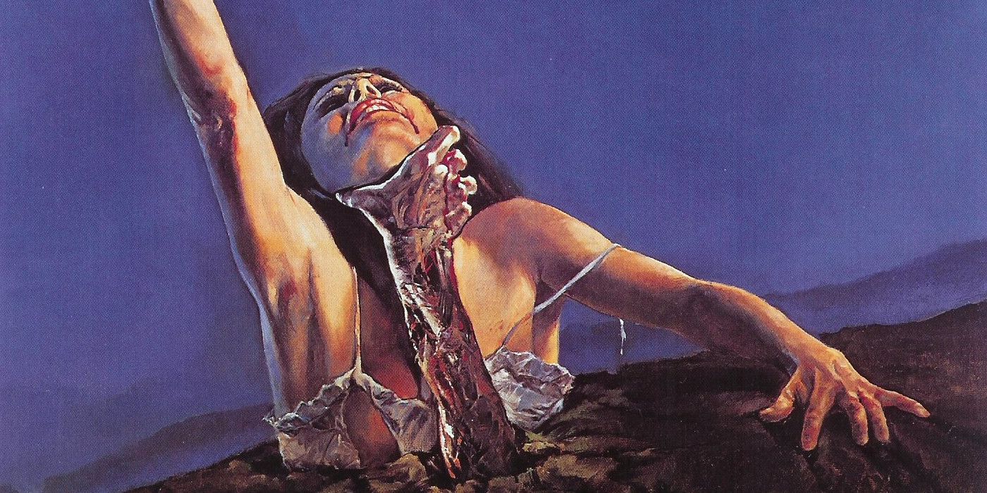 Poster girl from The Evil Dead