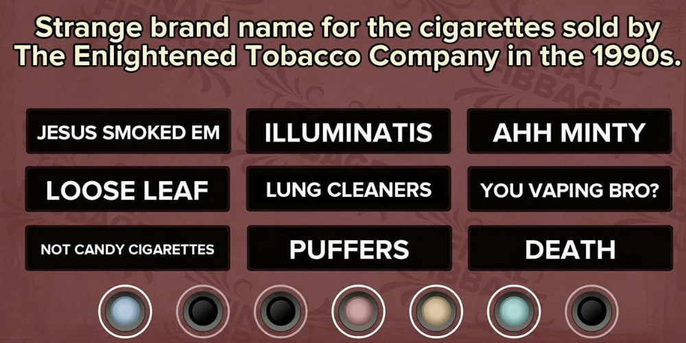 Answers from Fibbage