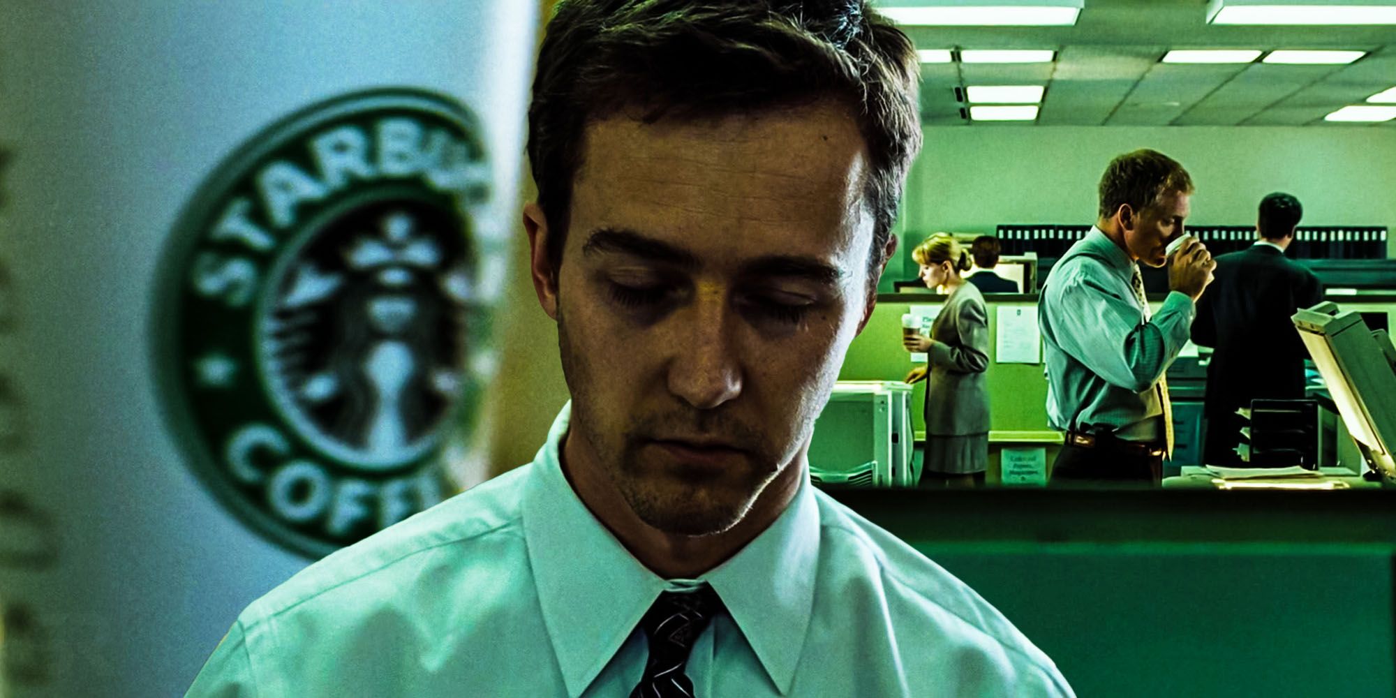 Fight Club Starbucks Coffee cup easter egg.