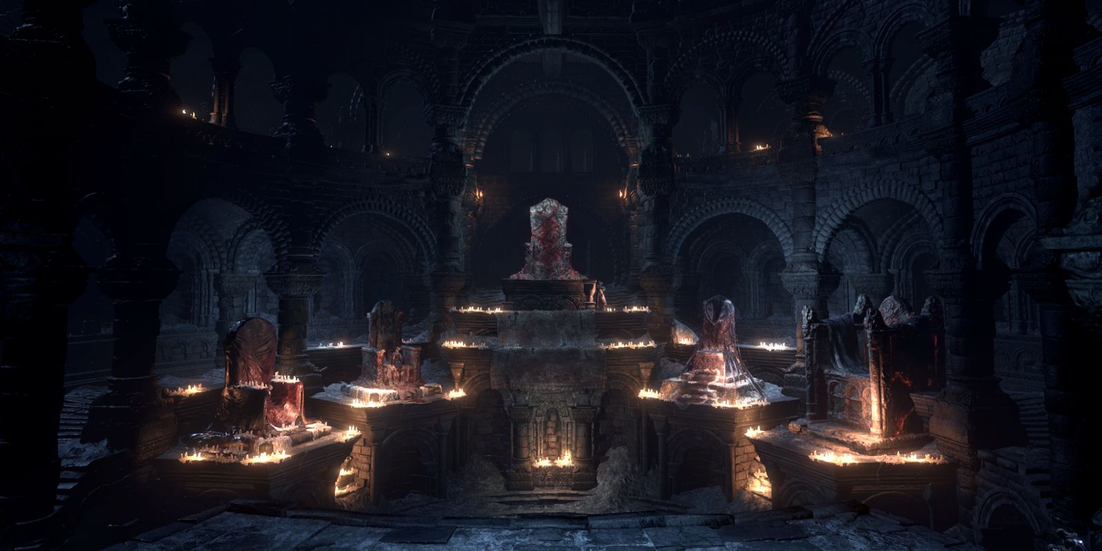 Firelink Shrine as seen in Dark Souls 3.