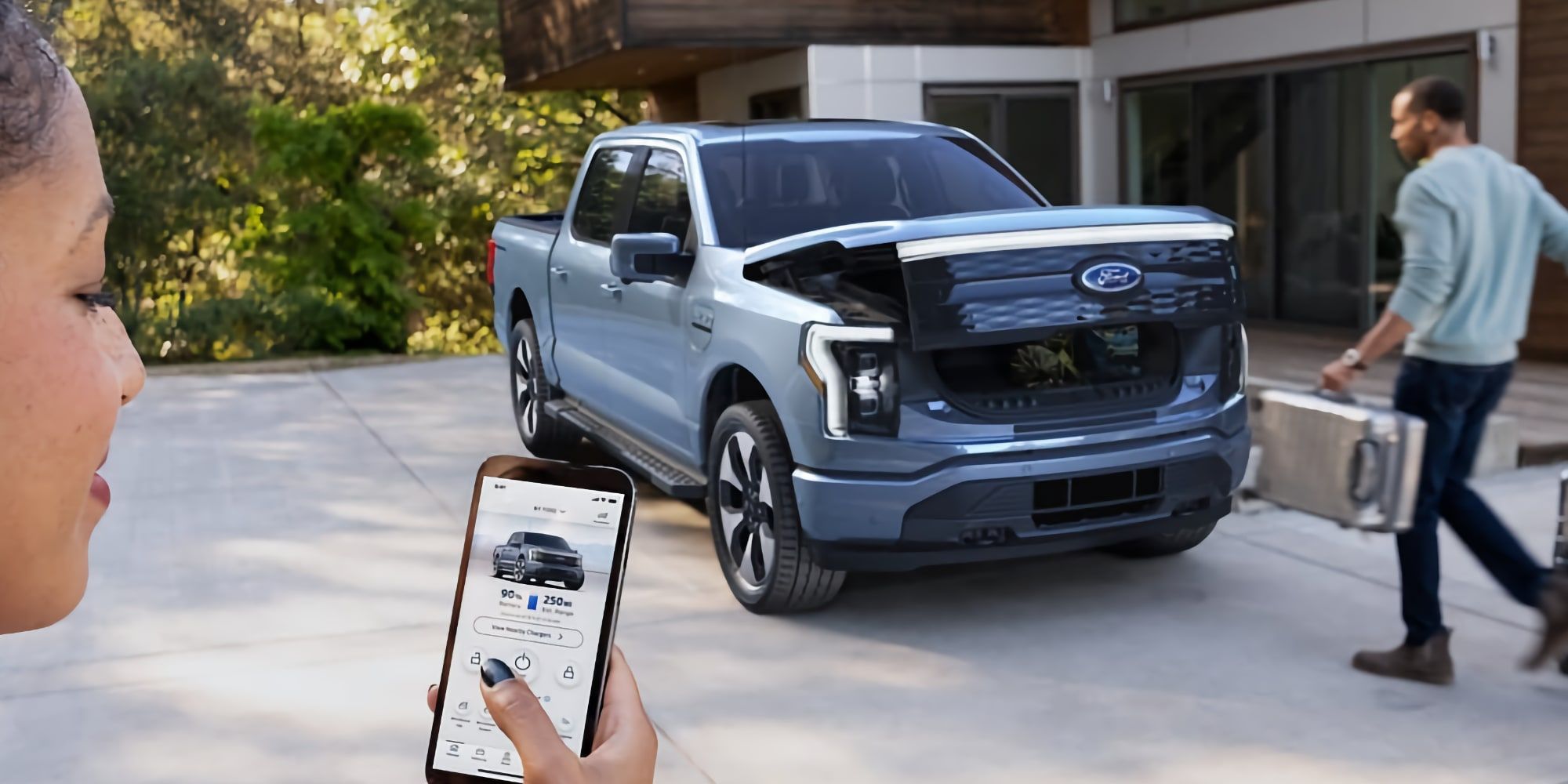 Ford F-150 Lightning Frunk And Phone App