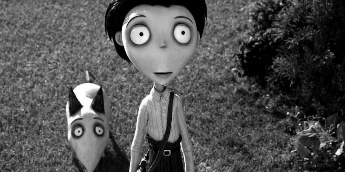 Victor and Sparky look up in Frankenweenie